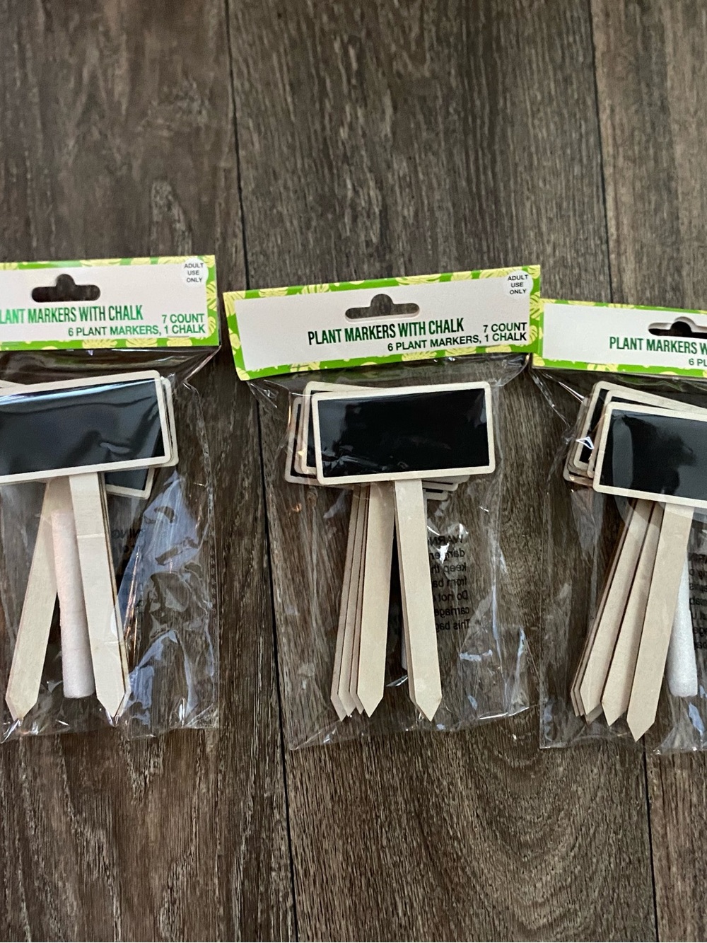 Plant Markers with Chalk - Black Chalkboard Labels (Pack)